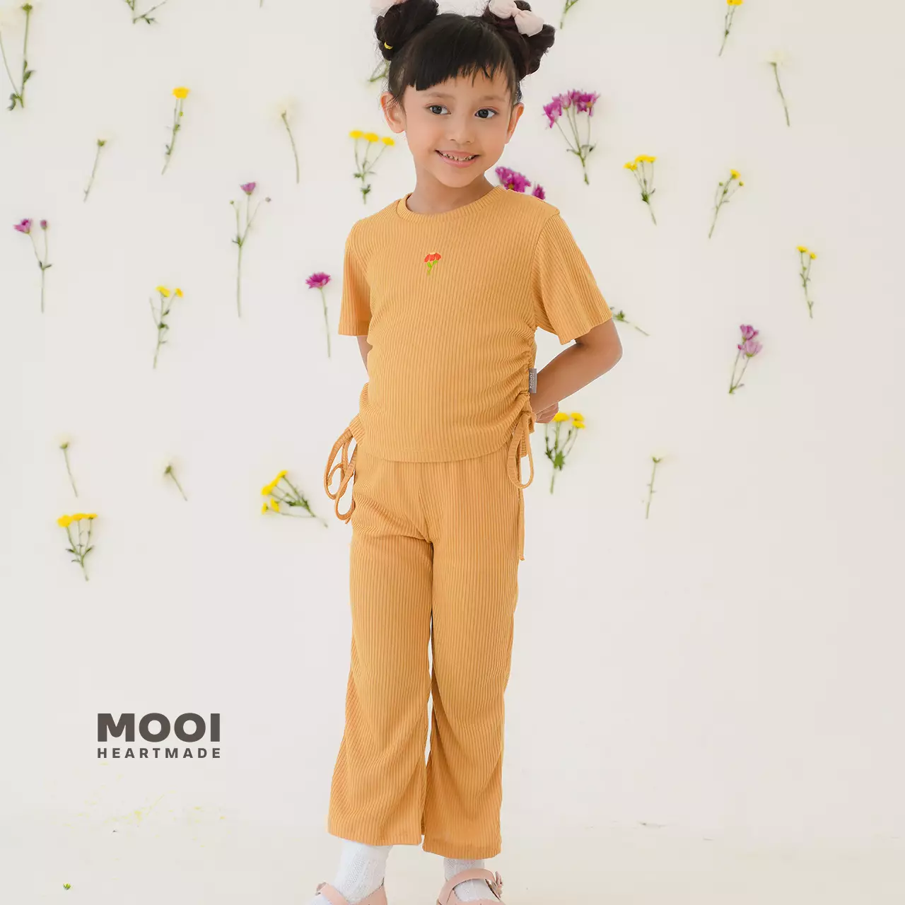 Mooi Celana Panjang Anak Perempuan Elora Pants - Berry Red