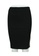 BALENCIAGA black Pre-Loved balenciaga Black Pencil Skirt with Leather Panels BC09EAA8EFC8FFGS_2