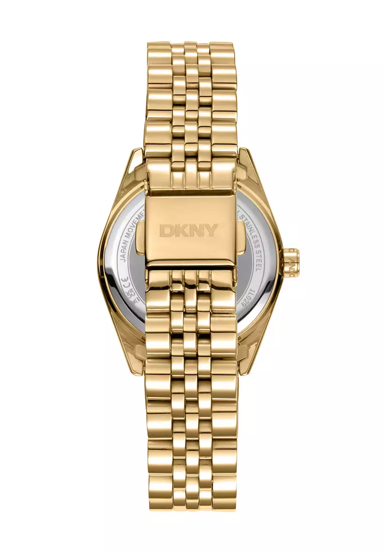 DKNY Nolita Midi Gold Stainless Steel Analog Quartz Watch For Women DK1L029M0055