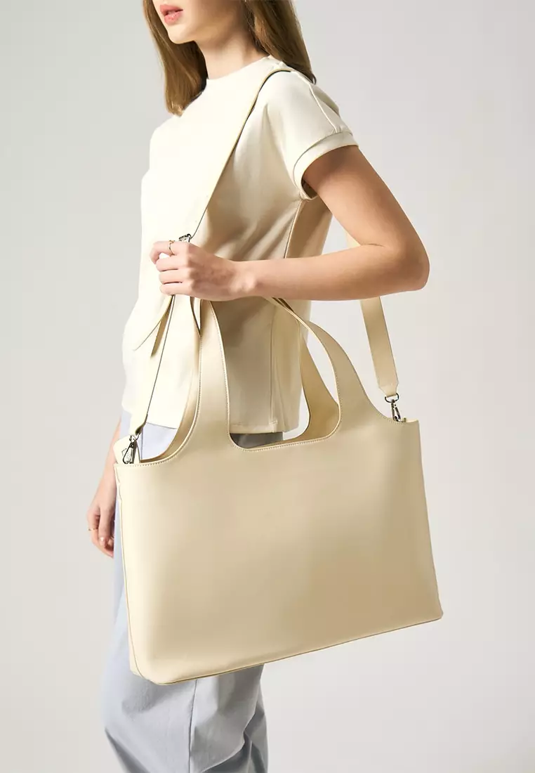 Pu  Customizable Work Bag with Zip Closure