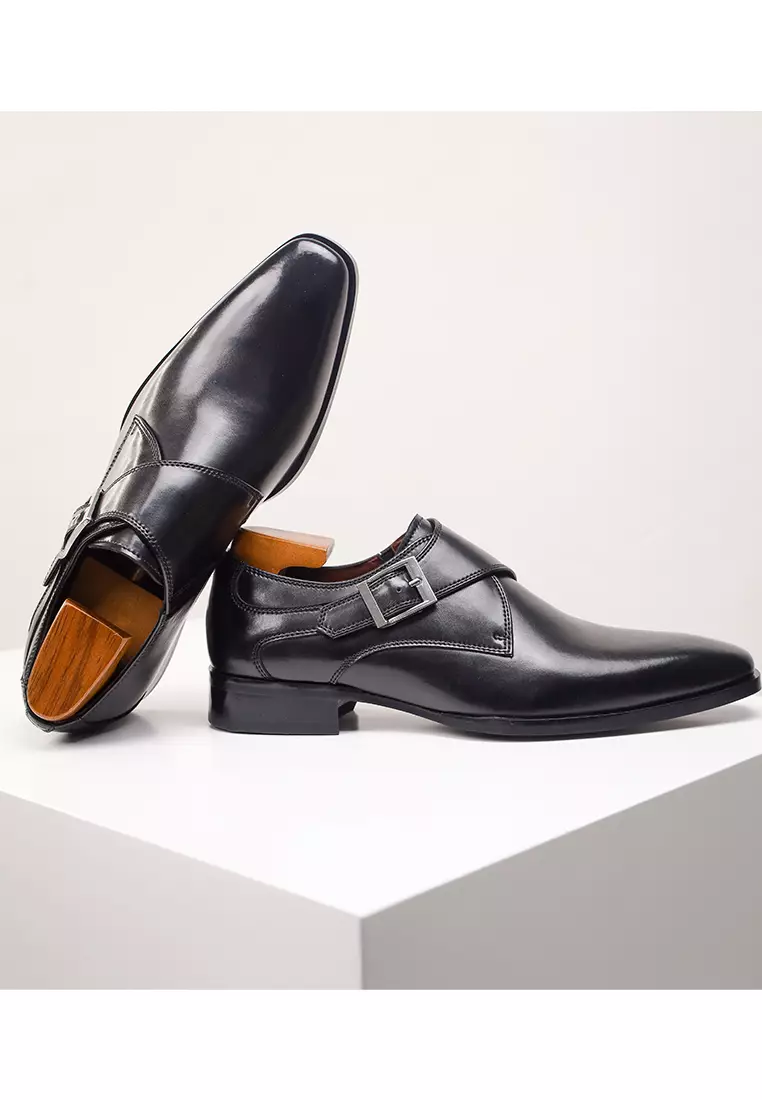 Business Leather Monk Strap Shoes MK5009-3
