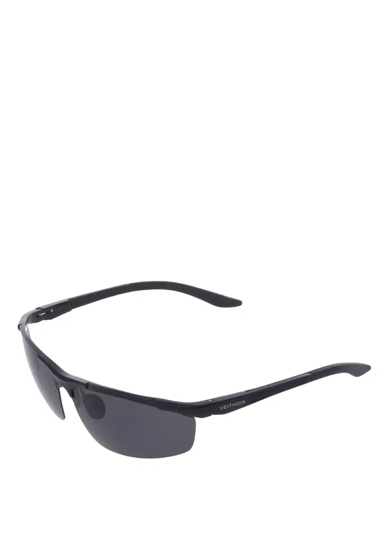 Adkins Kacamata Kasual Pria UV Protection Polarized Lens Frame Material Aluminium ORIGINAL - Black