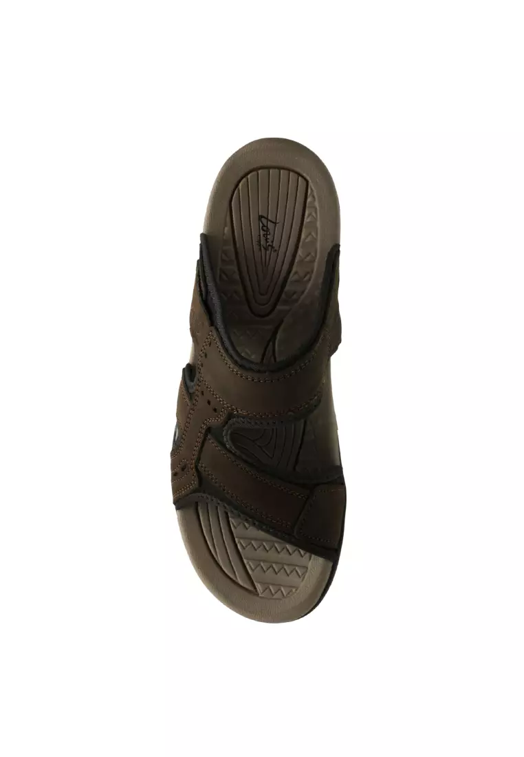 Men Slip On Faux Leather Classic Casual Sandals - 250441264