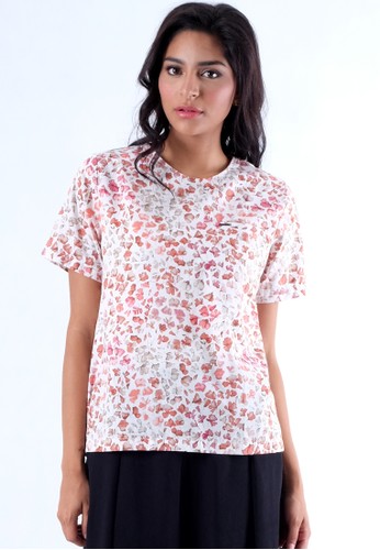 SILVY LEAF boxy blouse with hidden pocket and pleats
