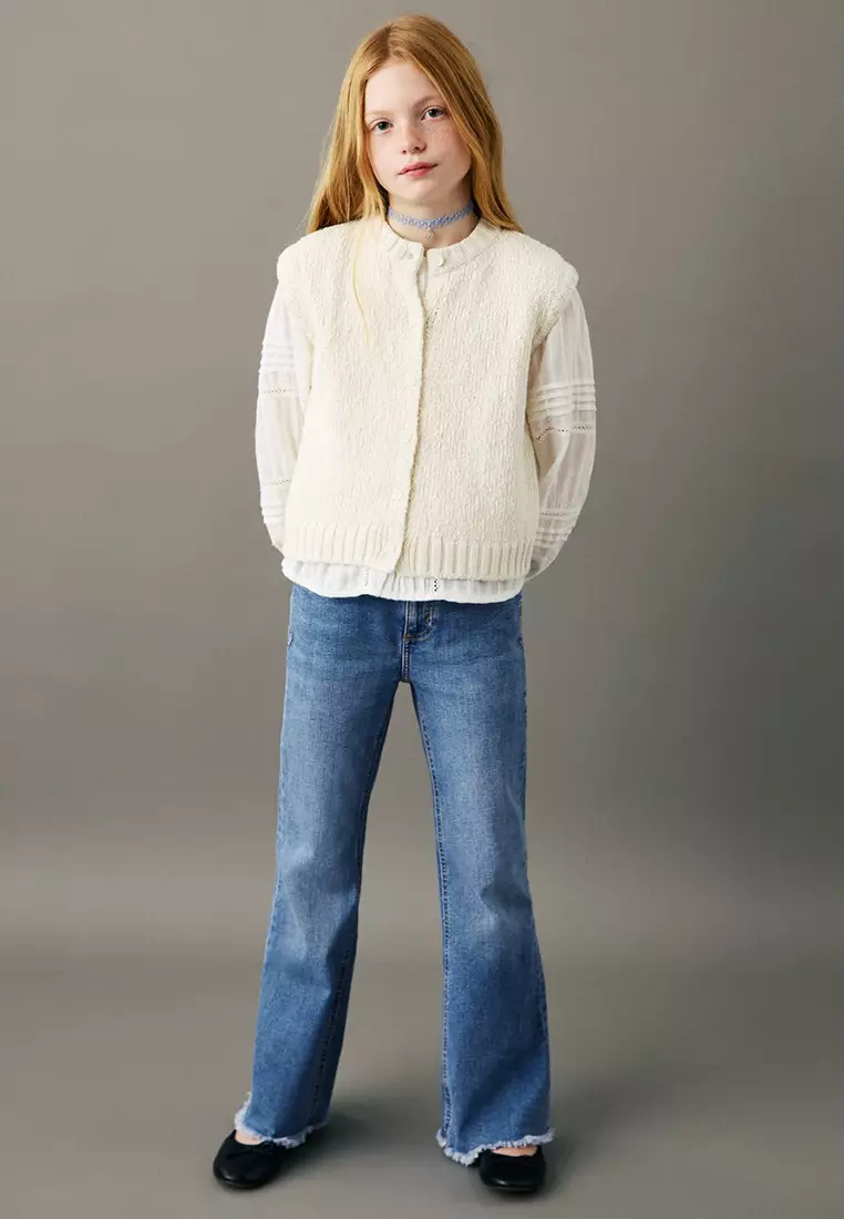 Frayed Low-Rise Skinny Jeans