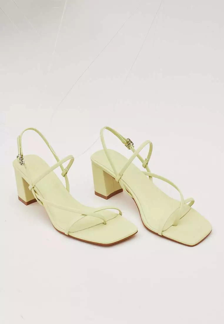Teresia Square Toe Strap Heels