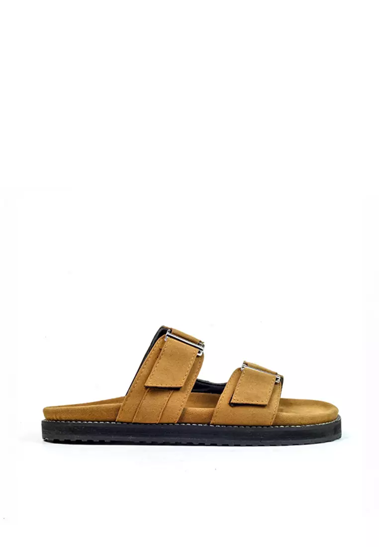 Lvnatica Abel Brown Slide Sandals