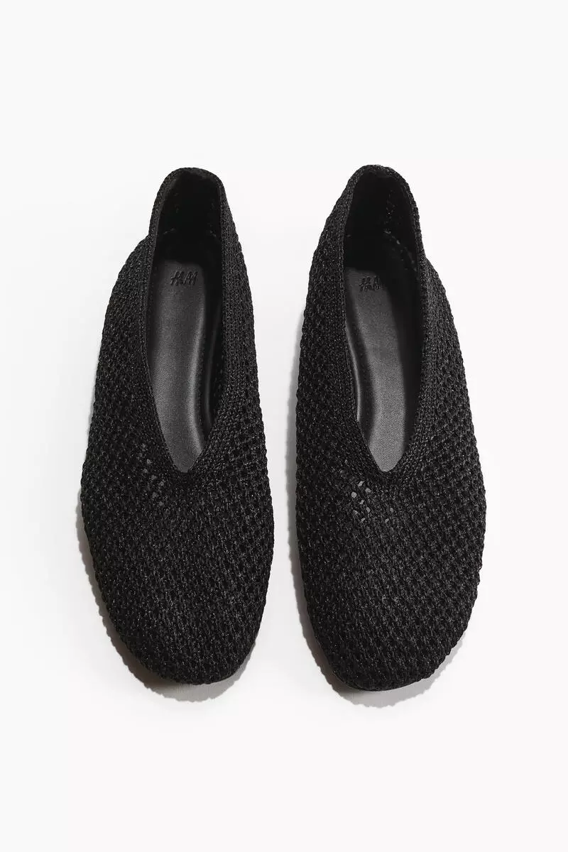 Braided ballet flats