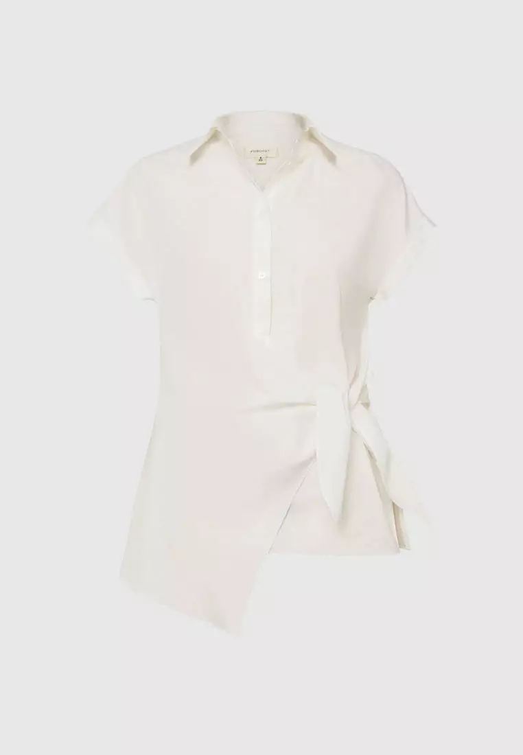 Zalia Tie Button Shirt