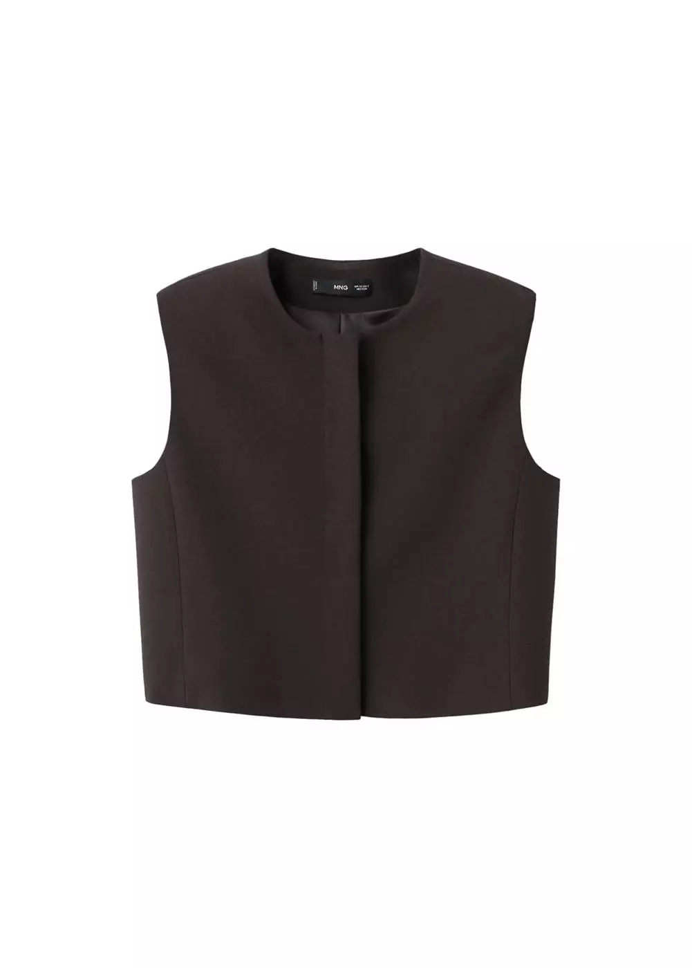 Atasan crop campuran wol