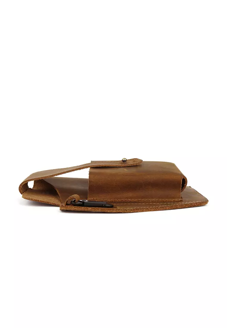 Handmade Leather Waist Pouch QYE6543