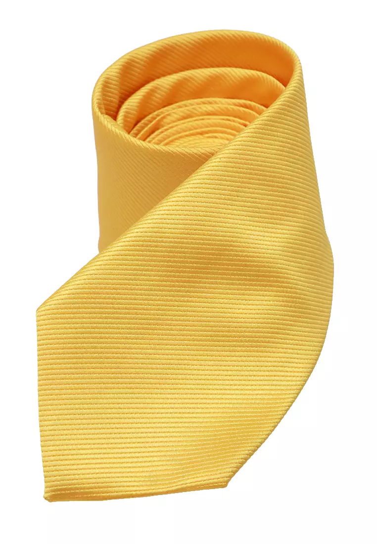 Stranger Dasi Pria Polos Plain Tie Man Neckwear Aksesoris Fashion Material Polyester ORIGINAL - Yellow