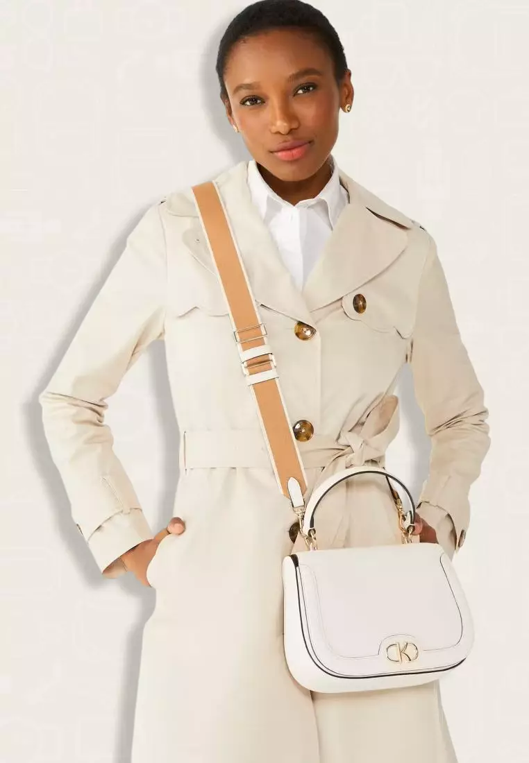 Kate Spade Kyla Top Handle Saddle Bag Meringue