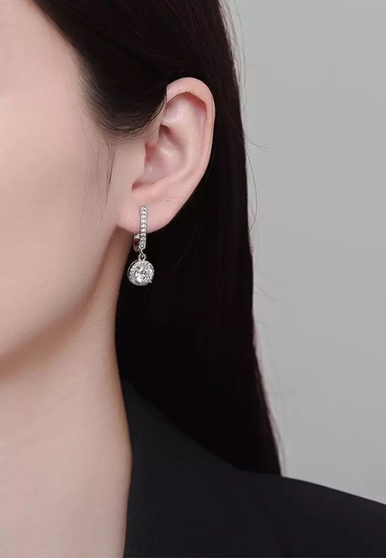 Anting Anting Wanita Berlian Sertifikat GRA Fashion Korea Tusuk Giwang