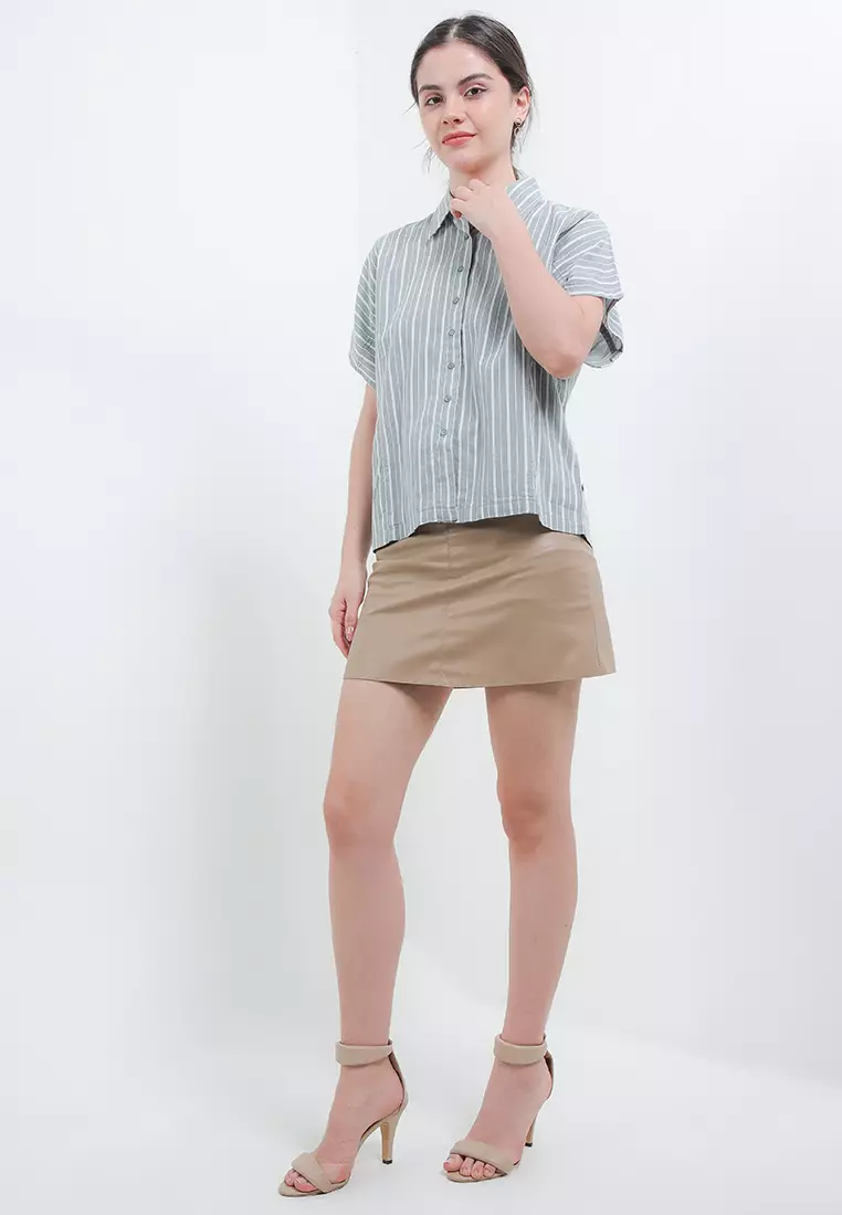 Cg Kemeja Katun Bat Wing