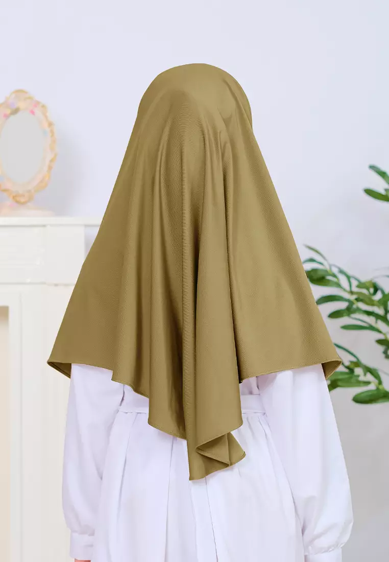 Cotton Bee - Jennaira Bergo Dagu | Hijab Instan Anak Non Pad - M