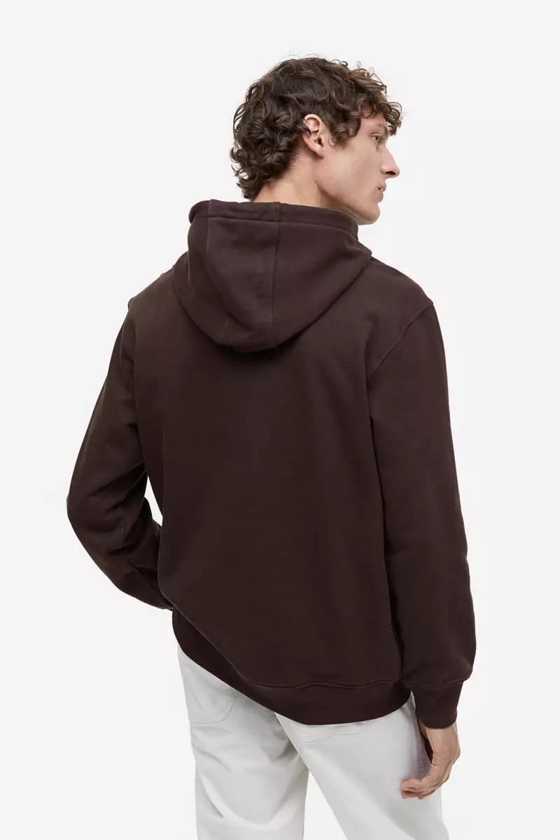 H&m online brown hoodie