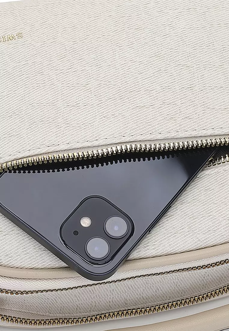 Women's Top Handle Bag / Sling Bag / Crossbody Bag / Shoulder Bag (Tas Tangan Wanita / Tas Selempang Wanita / Tas Bahu Wanita) - Krem
