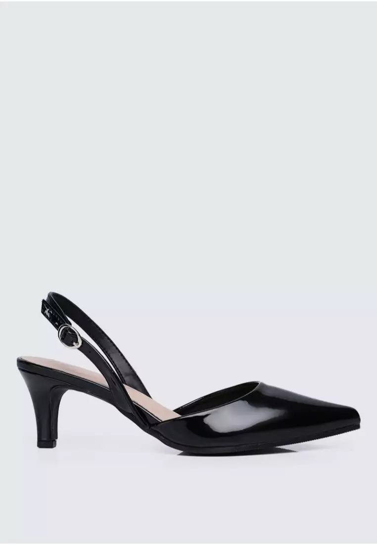 Discount on My Ballerine  shoes - SKU: Vicky Comfy Heels In Black