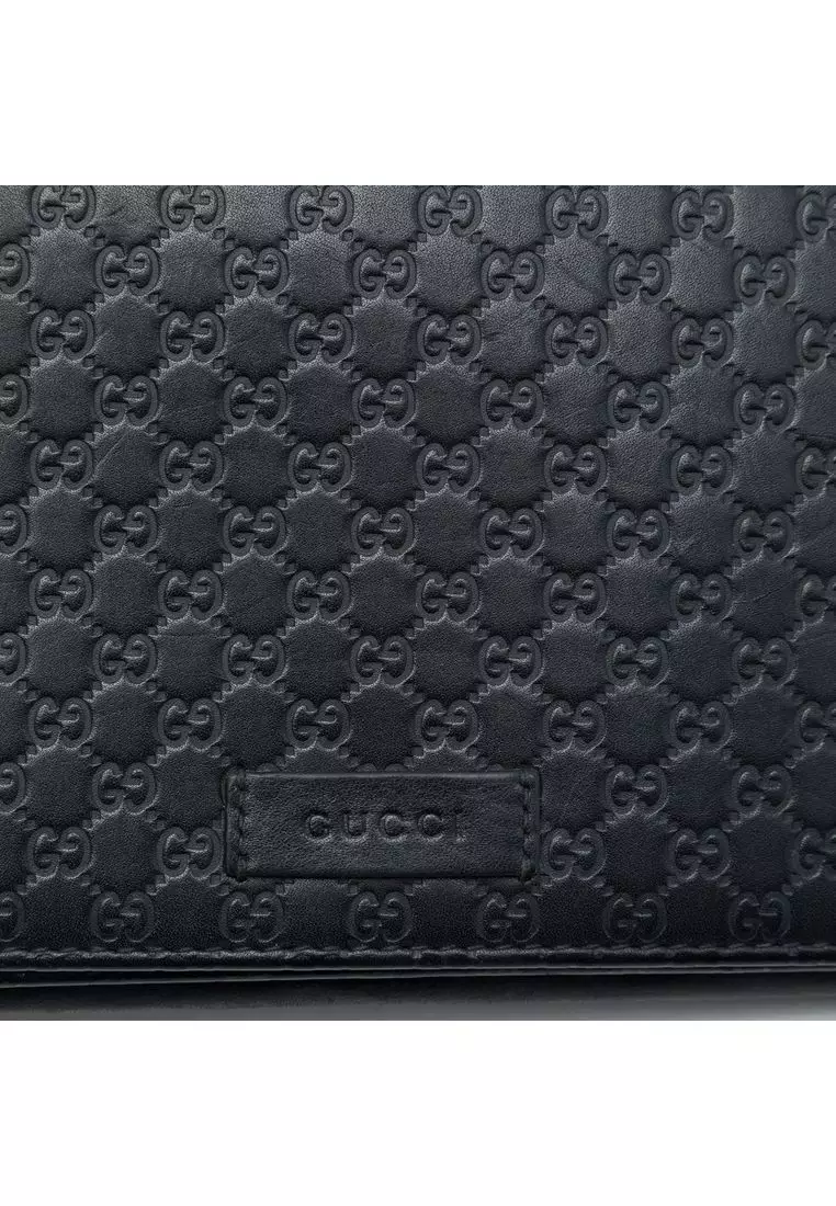 Pre-Loved Gucci Microguccissima Wallet On Strap