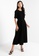 ck Calvin Klein black Drape Twill A-line Panel Dress 1861BAACBE04C5GS_4