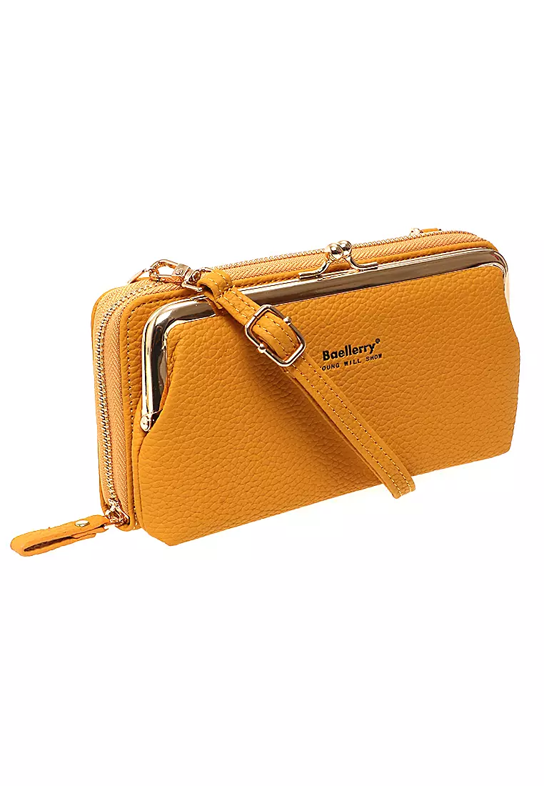 Tas Selempang Wanita Sling Bag Dompet Hp Multifungsi Many Slot Material PU Leather ORIGINAL