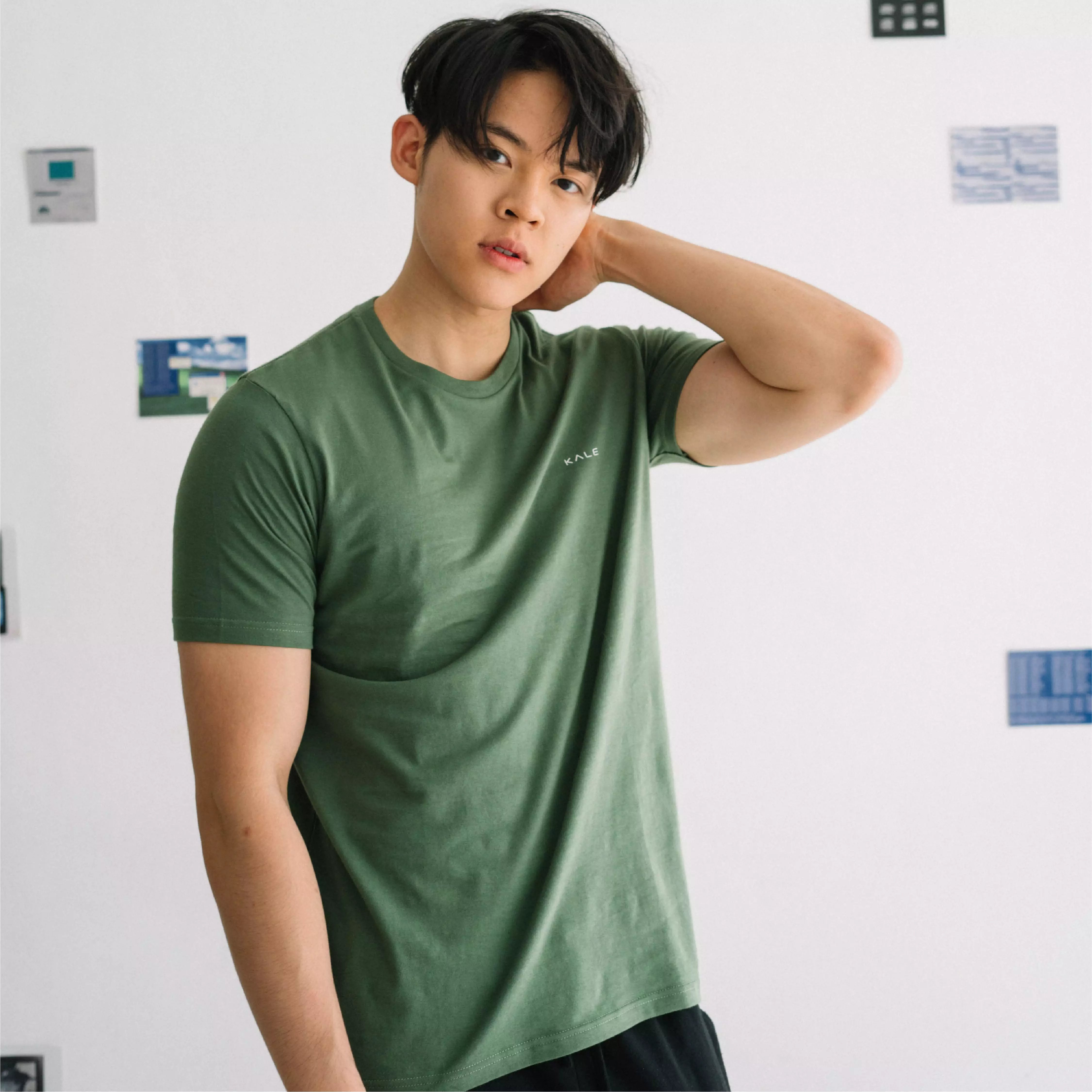 Kale Arion Dusty Green / T-Shirt Pria Lengan Pendek / Unisex