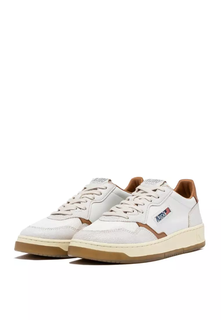 Buy Autry AUTRY - MEDALIST LOW SNEAKERS IN WHITE AND TANZ 2026