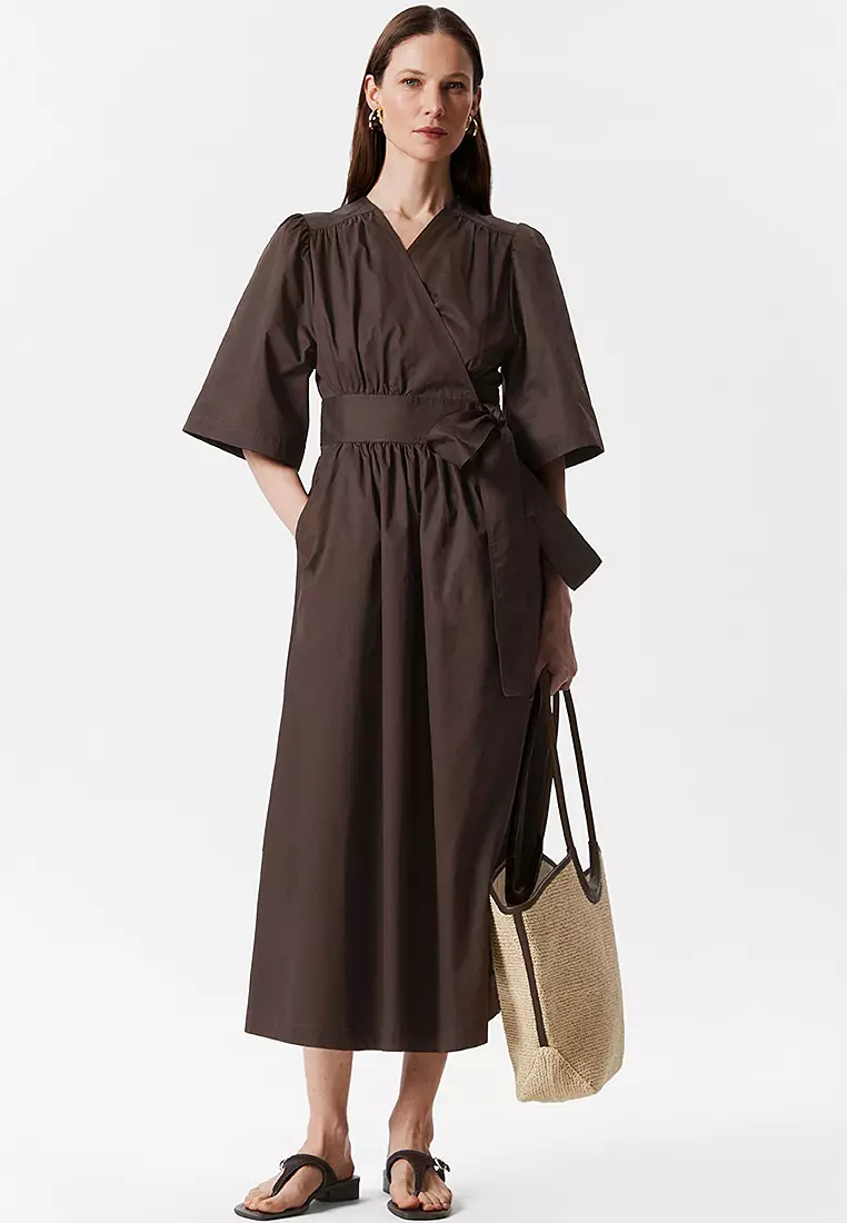 & other stories midi wrap dress & OTHER STORIES Knitted Midi Wrap Dress