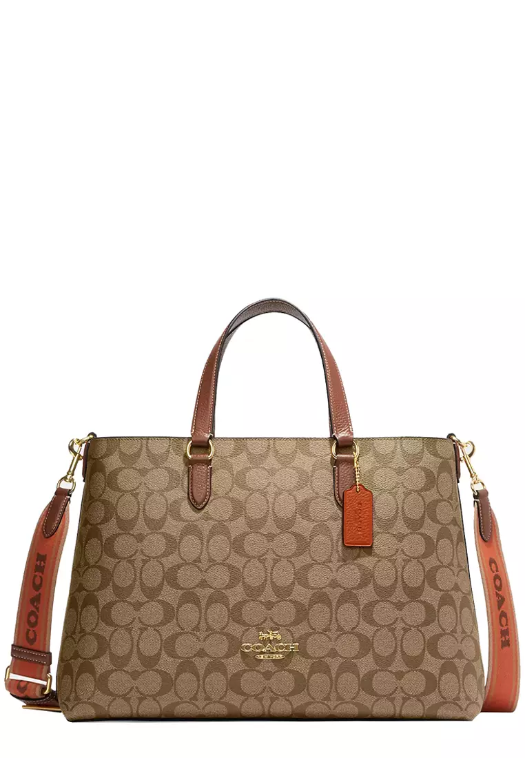 Calvin klein logan new arrivals signature satchel