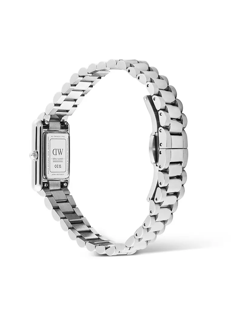 Bound Mini 3-Link White Silver - Women Watch stainless steel watch DW Official Authentic Original jam tanggan perempuan DW jam tangan
