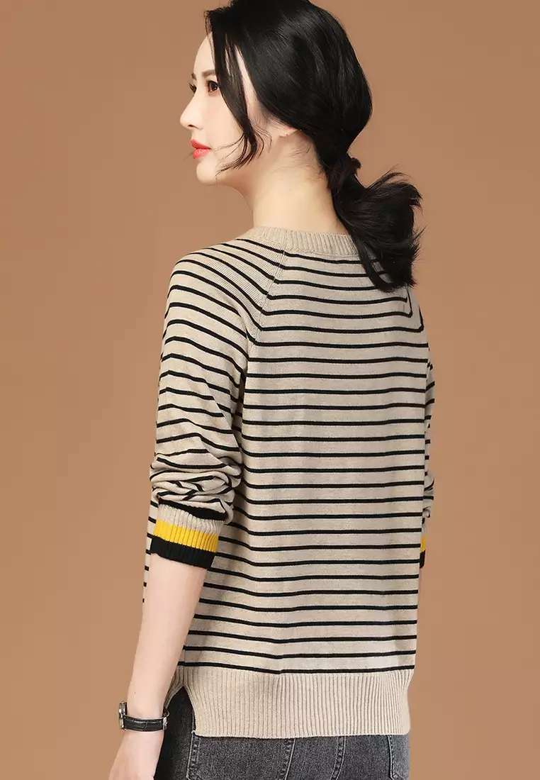 Girls crew neck sweater cheap