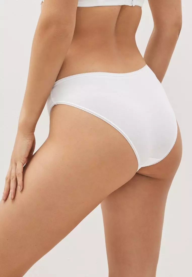 NEXT Cotton Rich Knickers 4 Pack-Bikini 2023, Buy NEXT Online