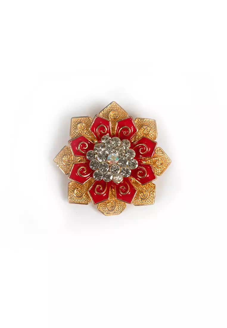 Houseofcuff lapel pin brooch bros untuk jas TUSUK GOLD A51