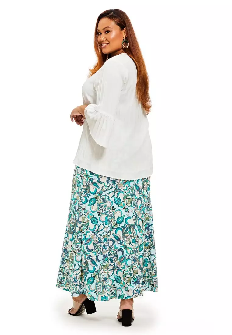 Plus size maxi skirts online hot sale