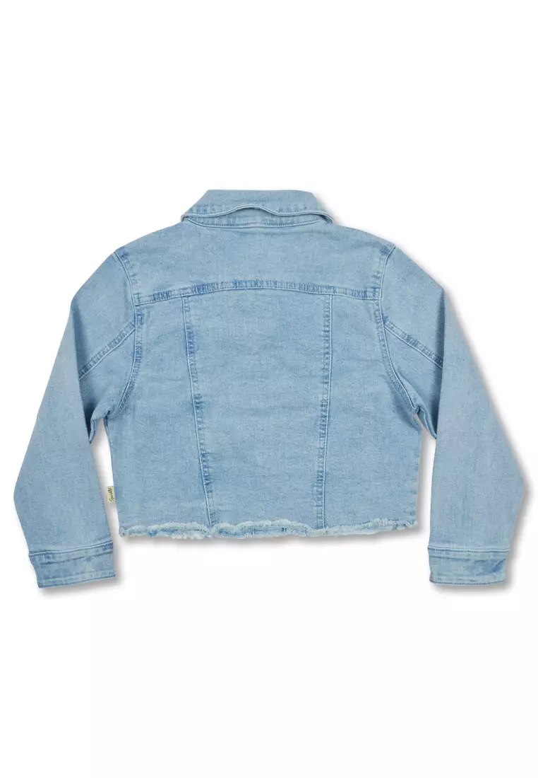 Light blue denim deals jacket for girls