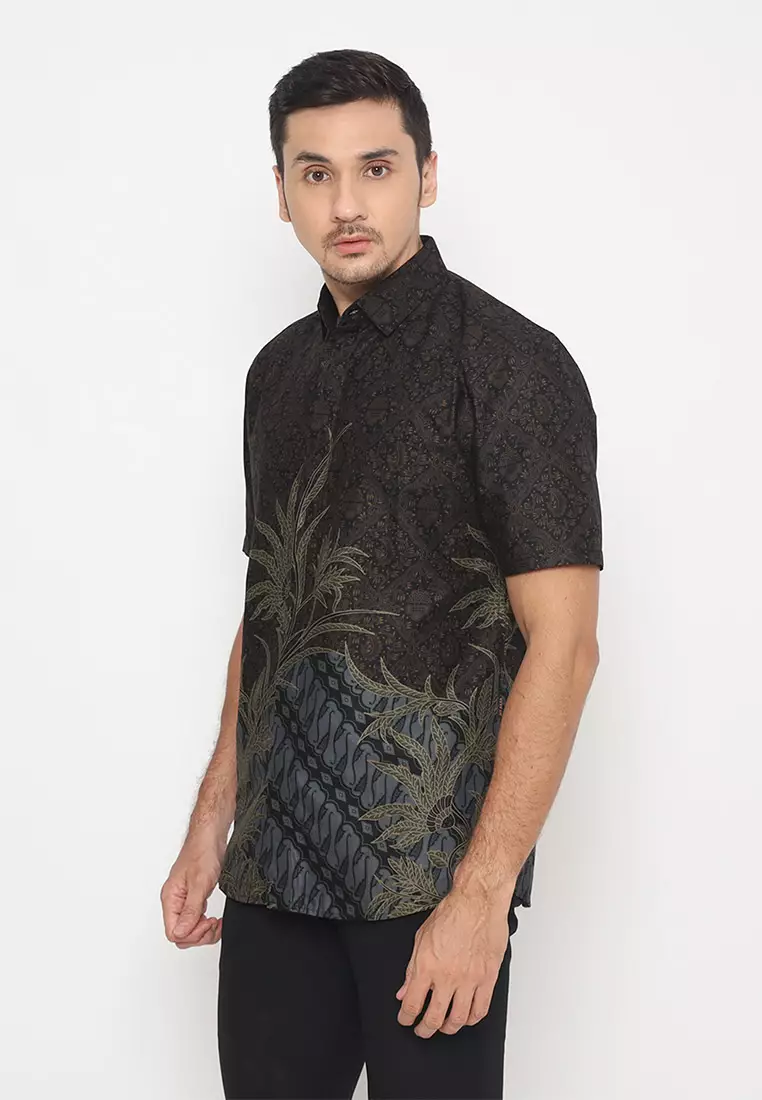 My Aksa batik Pria Kemeja Pendek Rony Raysa