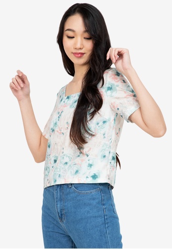 ZALORA BASICS multi 100% Recycled Polyester Button Back Top 3364EAABC1B9AAGS_1