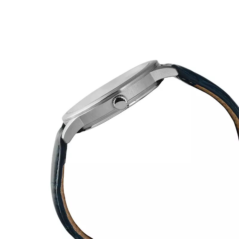 Jam Tangan Pria DUXOT DX-2042-01 Men Blue Dial With Platinum Bar Blue Leather Strap Limited Edition