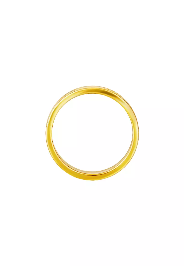 TOMEI【福在眼前】Blissful Ring, Yellow Gold 916