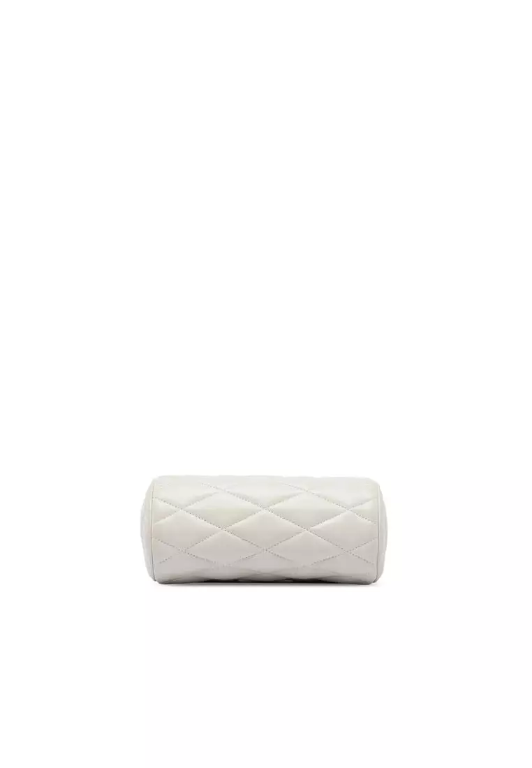 Pre-Loved Saint Laurent Mini Quilted Lambskin Sade Tube Bag