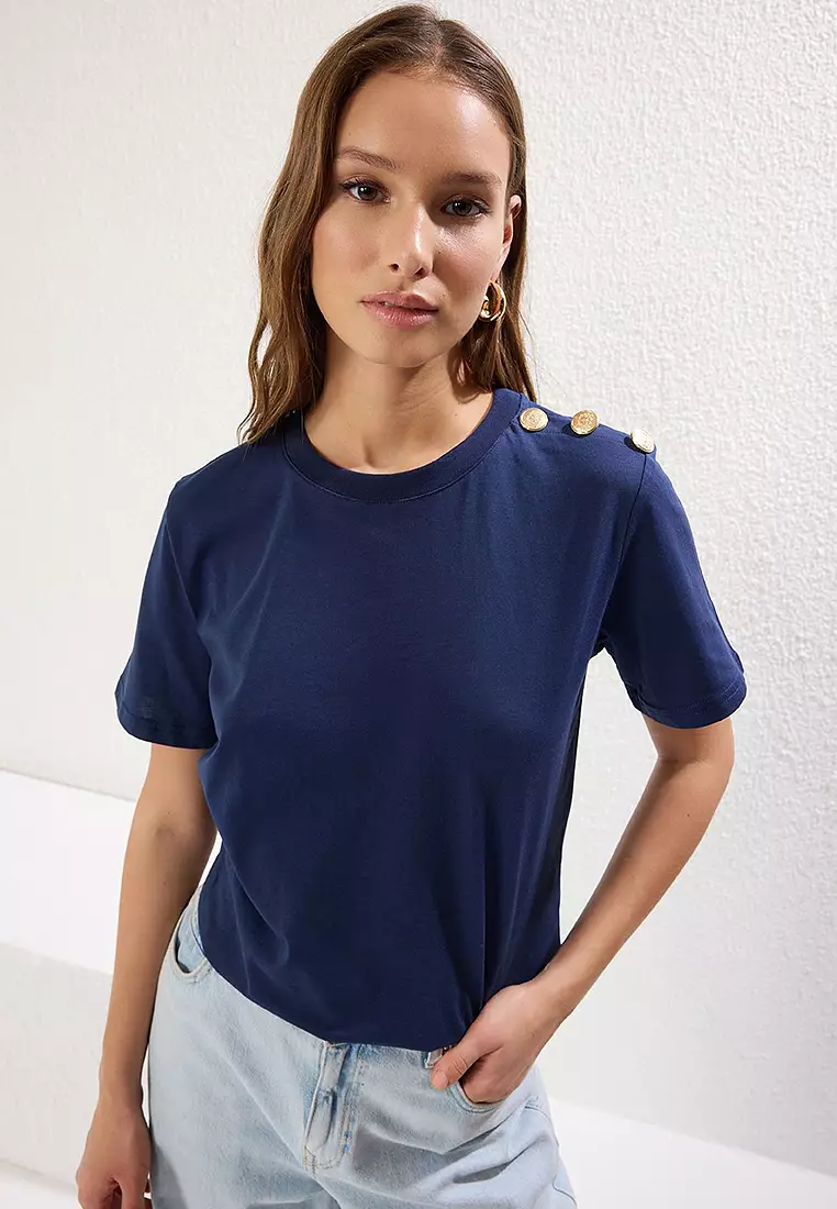Trendyol T-shirt con stampa - black/nero