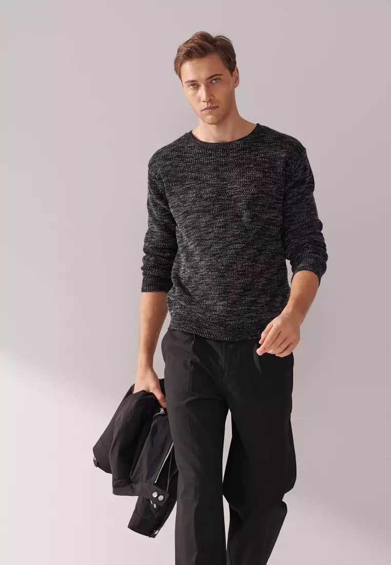 Black Ombre Yarn sweater