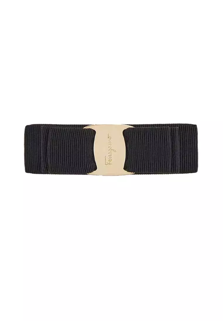 Vara Bow Hairclip Black/Gold 495450