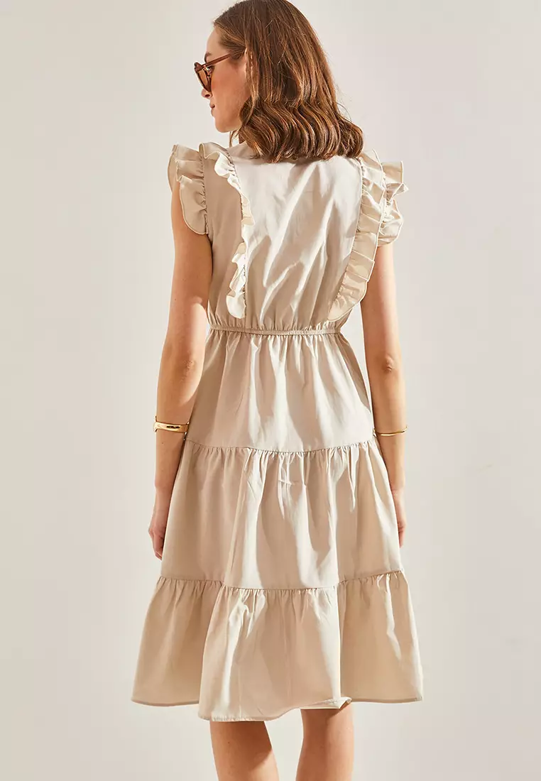 Frilly Buttoned Dress