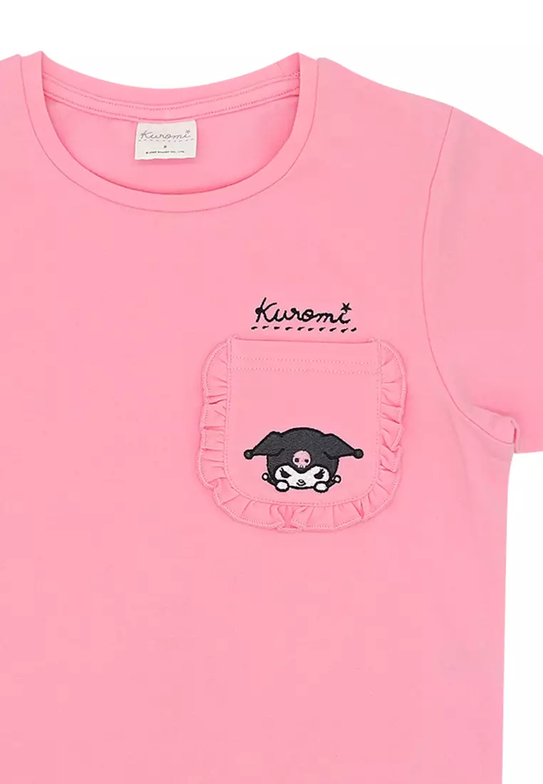 Girls Licensed Graphic T-Shirt with Pocket "Kuromi"
