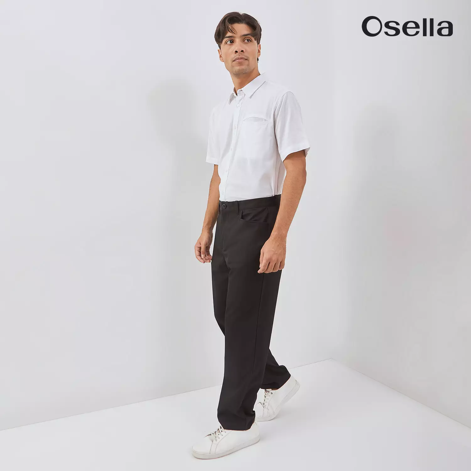 Osella Kyai Straight-Fit Trousers 20816601 | Celana Panjang Bahan Pria