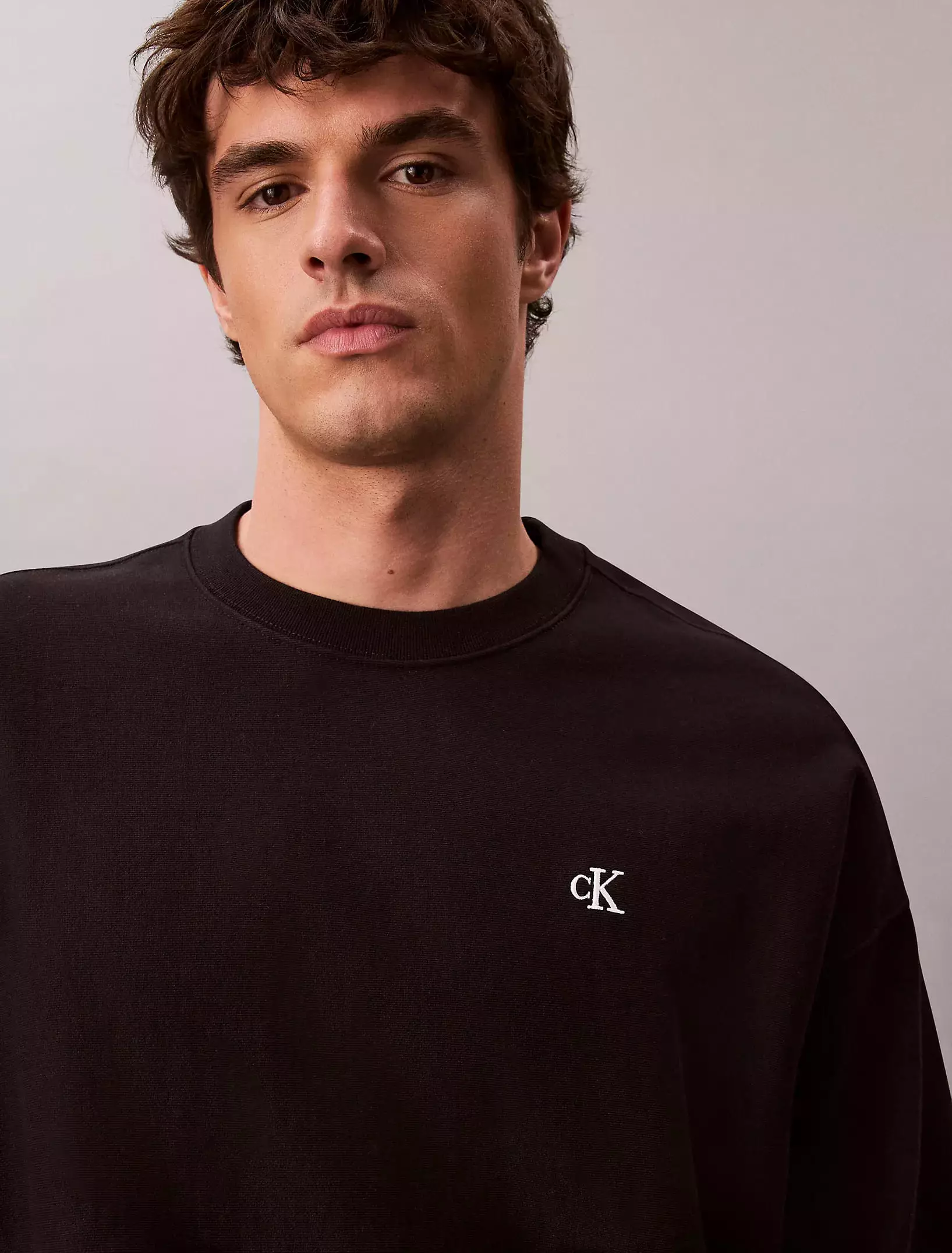 Calvin Klein - Premium Terry Monogram Crewneck Sweatshirt