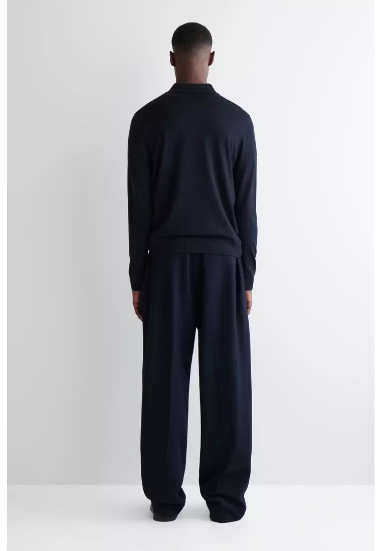 SLIM MERINO WOOL POLO SHIRT