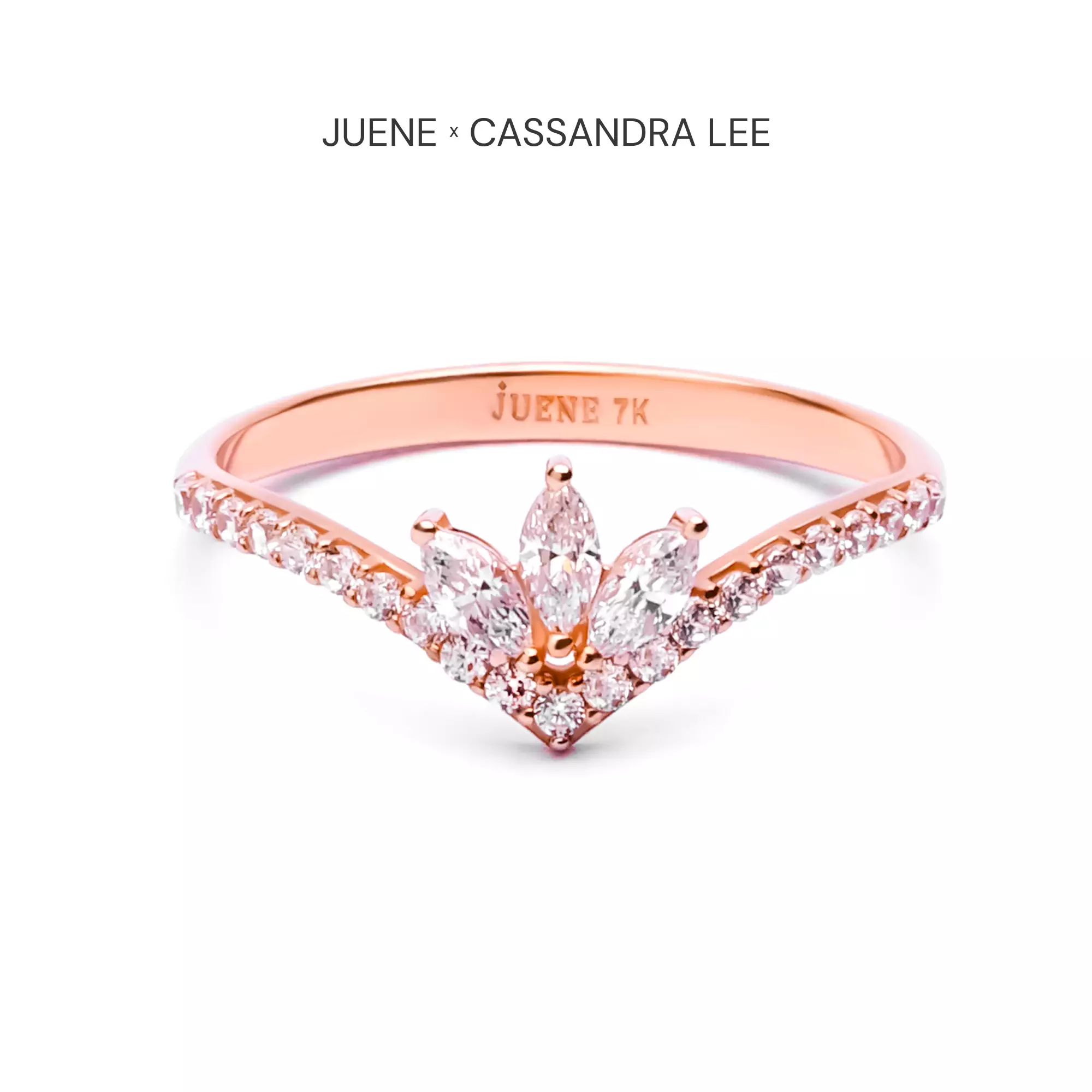 Cincin Emas 7k - Amouria Gold Ring - Juene x Cassandra Lee Enchanted Collection - Juene Jewelry